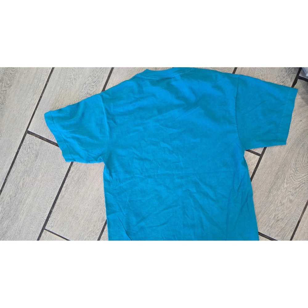 Babylon LA T Shirt Mens Small Turquoise Blue Short Sleeve Cotton Made in USA - Picture 4 of 4